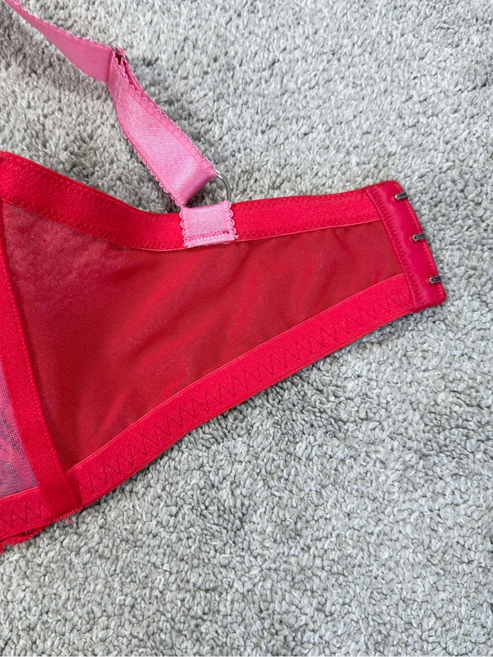 Adore Me Women’s Lace Bra Underwire Romantic Sexy in Red 40I - Picture 10 of 13